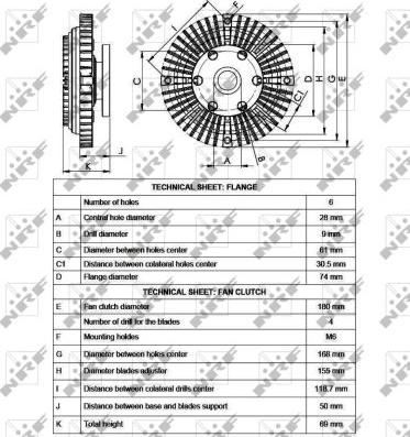 NRF 49544 - Зчеплення, вентилятор радіатора autocars.com.ua