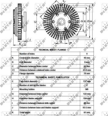 NRF 49559 - Зчеплення, вентилятор радіатора autocars.com.ua