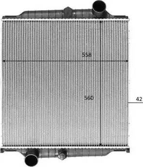 NRF 50195 - Радіатор, охолодження двигуна autocars.com.ua