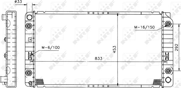 NRF 50212 - Радіатор, охолодження двигуна autocars.com.ua