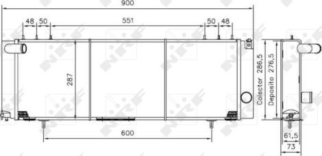 NRF 50231 - радіатор autocars.com.ua