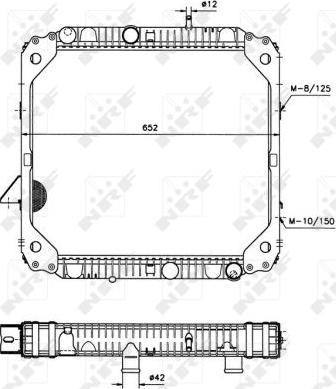 NRF 503474 - Радіатор, охолодження двигуна autocars.com.ua