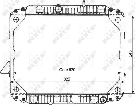 NRF 503475 - Радіатор, охолодження двигуна autocars.com.ua