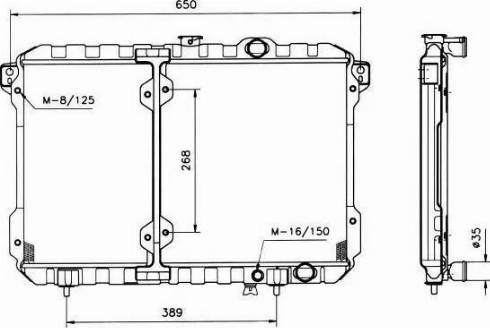 NRF 503481 - Радіатор, охолодження двигуна autocars.com.ua