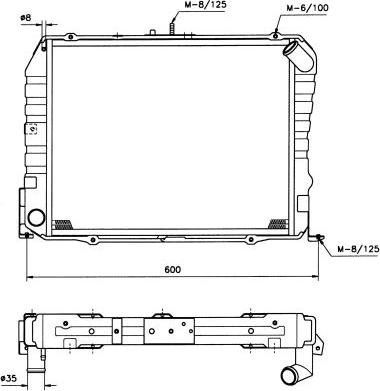 NRF 503962 - Радіатор, охолодження двигуна autocars.com.ua