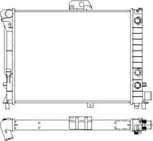 NRF 504143 - Радиатор, охлаждение двигателя avtokuzovplus.com.ua