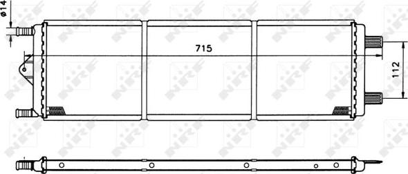 NRF 50426 - Радіатор, охолодження двигуна autocars.com.ua