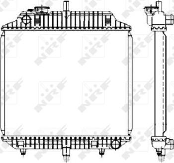 NRF 504271 - Радиатор, охлаждение двигателя autodnr.net