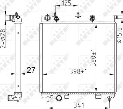 NRF 50429 - Радиатор, охлаждение двигателя avtokuzovplus.com.ua