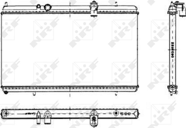 NRF 50444 - Радіатор, охолодження двигуна autocars.com.ua