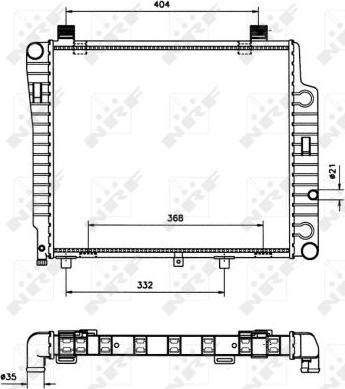 NRF 50533 - Радиатор, охлаждение двигателя avtokuzovplus.com.ua