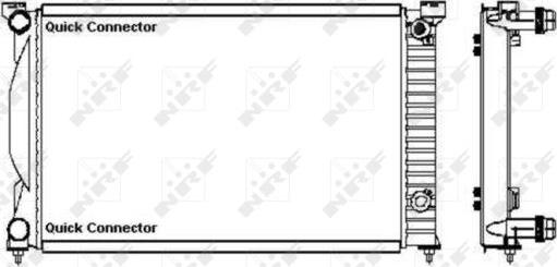 NRF 50543A - Радіатор, охолодження двигуна autocars.com.ua