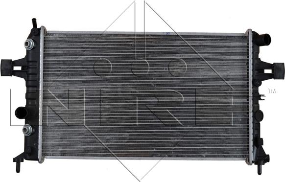 NRF 50562 - Радіатор, охолодження двигуна autocars.com.ua