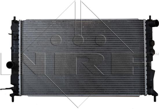 NRF 50563 - Радіатор, охолодження двигуна autocars.com.ua