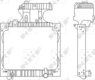 NRF 50589X - Радиатор, охлаждение двигателя avtokuzovplus.com.ua