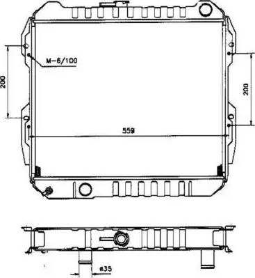 NRF 506723 - Радіатор, охолодження двигуна autocars.com.ua