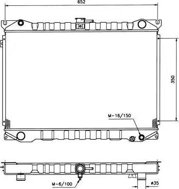 NRF 506840 - Радіатор, охолодження двигуна autocars.com.ua