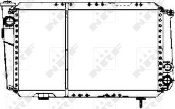 NRF 507343 - Радіатор, охолодження двигуна autocars.com.ua