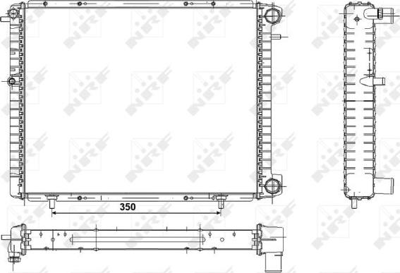 NRF 507351 - Радиатор, охлаждение двигателя autodnr.net