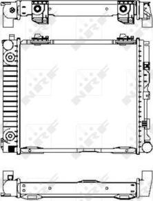 NRF 507676 - Радіатор, охолодження двигуна autocars.com.ua