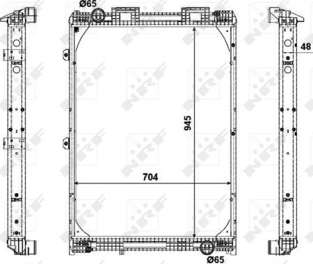 NRF 509537X - Радіатор, охолодження двигуна autocars.com.ua