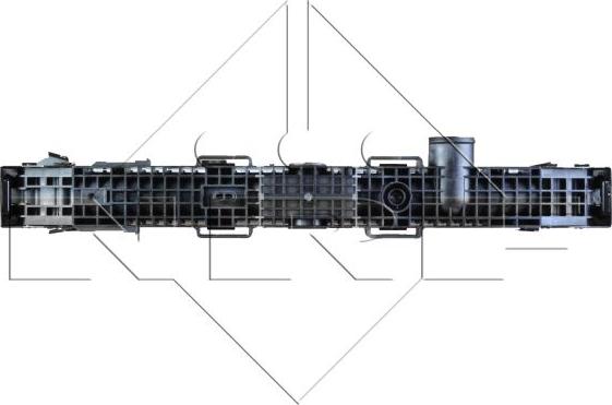 NRF 509541X - Радіатор, охолодження двигуна autocars.com.ua