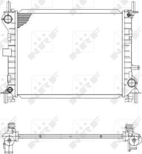 NRF 509614 - Радиатор, охлаждение двигателя avtokuzovplus.com.ua