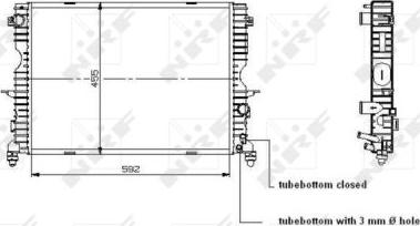 NRF 509729 - Радіатор, охолодження двигуна autocars.com.ua