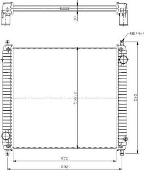 NRF 509779 - Радиатор, охлаждение двигателя avtokuzovplus.com.ua