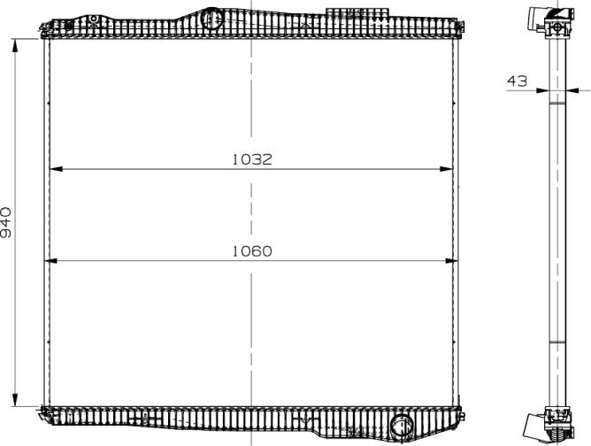 NRF 509895 - Радіатор, охолодження двигуна autocars.com.ua