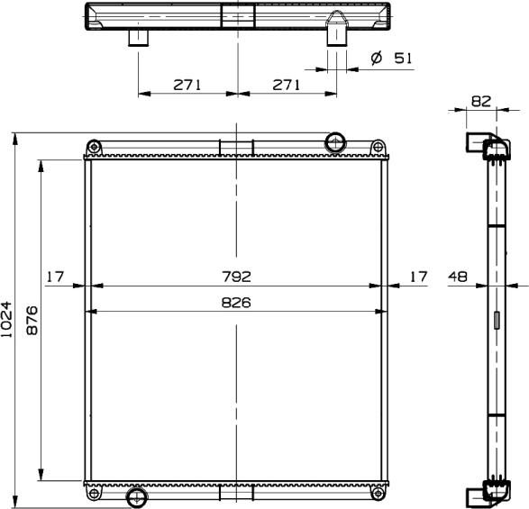 NRF 509921 - Радіатор, охолодження двигуна autocars.com.ua