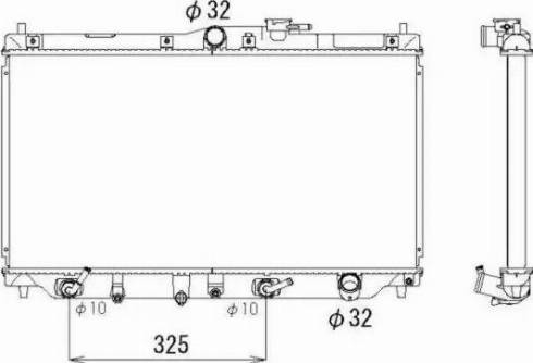 NRF 513331 - Радіатор, охолодження двигуна autocars.com.ua