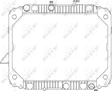 NRF 513475 - Радіатор, охолодження двигуна autocars.com.ua