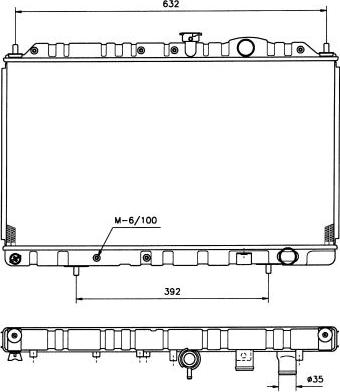 NRF 513485 - Радіатор, охолодження двигуна autocars.com.ua