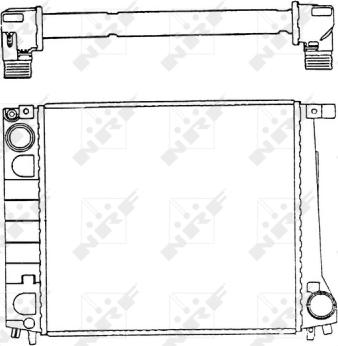 NRF 51349 - Радіатор, охолодження двигуна autocars.com.ua