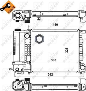 NRF 51351 - Радиатор, охлаждение двигателя autodnr.net