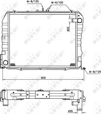 NRF 513962 - Радіатор, охолодження двигуна autocars.com.ua