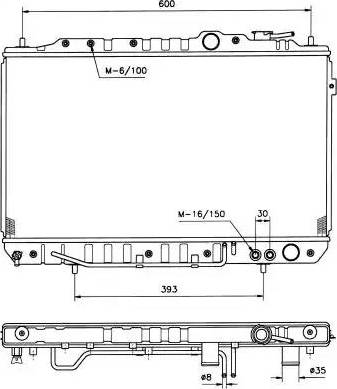 NRF 514134 - Радіатор, охолодження двигуна autocars.com.ua