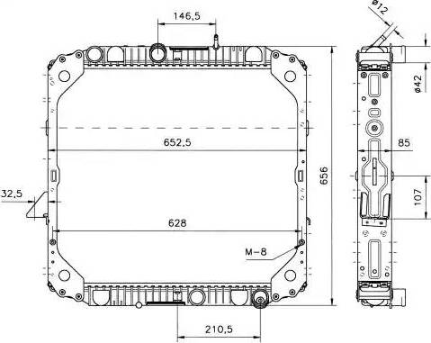 NRF 51574 - Радіатор, охолодження двигуна autocars.com.ua