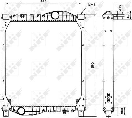 NRF 51589 - Радіатор, охолодження двигуна autocars.com.ua