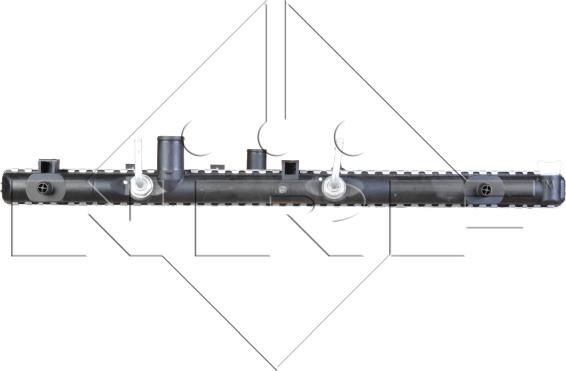 NRF 517588 - Радіатор, охолодження двигуна autocars.com.ua