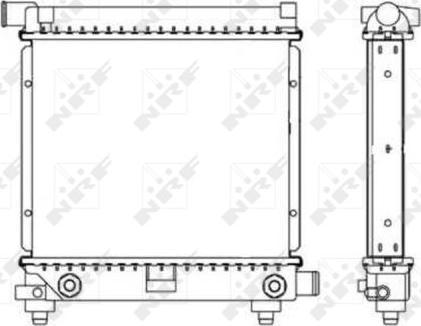 NRF 517662 - Радіатор, охолодження двигуна autocars.com.ua