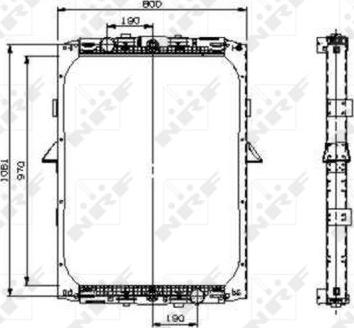 NRF 519551 - Радиатор, охлаждение двигателя avtokuzovplus.com.ua