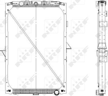 NRF 519559X - Радиатор, охлаждение двигателя avtokuzovplus.com.ua