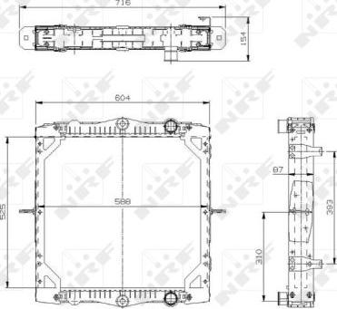 NRF 519569 - Радіатор, охолодження двигуна autocars.com.ua