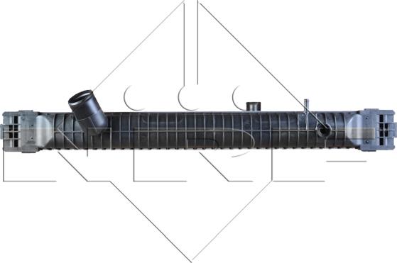 NRF 519700 - Радіатор, охолодження двигуна autocars.com.ua