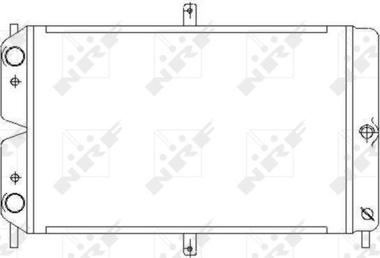 NRF 52008 - Радіатор, охолодження двигуна autocars.com.ua