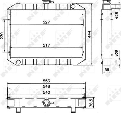 NRF 52048 - Радіатор, охолодження двигуна autocars.com.ua