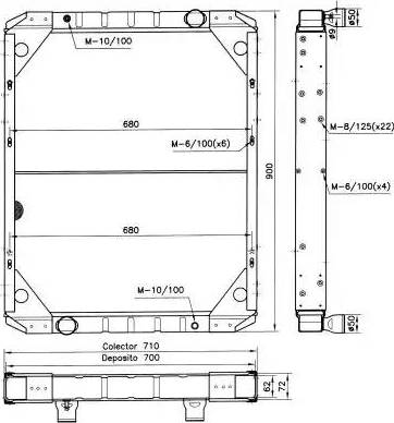 NRF 52077 - Радіатор, охолодження двигуна autocars.com.ua