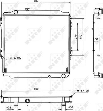 NRF 52088 - Радіатор, охолодження двигуна autocars.com.ua